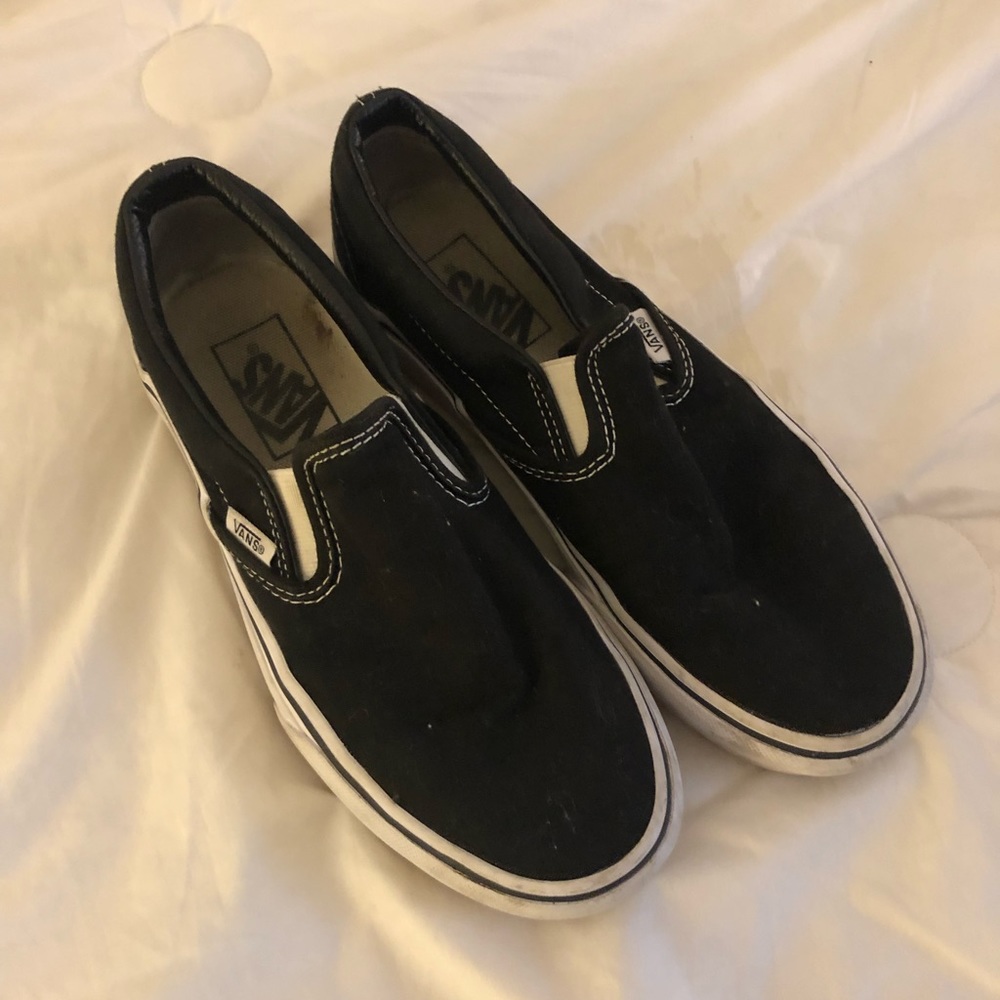 black slip on vans